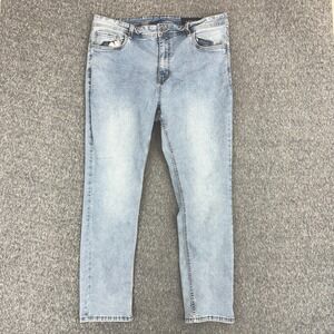 The Perfect Jean Slim Thick Stretch Denim Light Wash Blue Mens 40x32